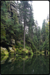 Kahnfahrt auf der oberen Schleuse