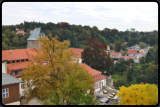 Blick vom Aussichtsturm auf die Burg Hohnstein