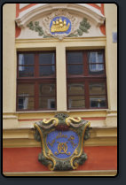 Wappen der alten Post in der Reichenstrae