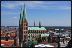 St.-Marien-Kirche vom Turm der St.-Petrikirche