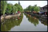 Blick von der Brcke auf einen der Kanle