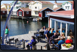 Die Terrasse des Restaurant "Sea Lodge"