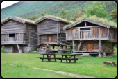 Alte Bauenhuser im Freilichtmuseum Loms-Hof