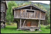 Alte Bauenhuser im Freilichtmuseum Loms-Hof