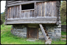 Alte Bauenhuser im Freilichtmuseum Loms-Hof