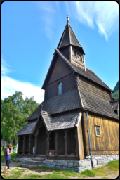 Auenansicht der Stabkirche von Urnes