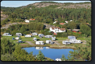 Blick auf den Lngsj Camping Platz