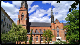 Auenansicht vom Dom zu Uppsala