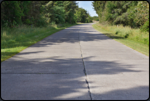 Betonstrae zur Wanderdne Rubjerg Mile