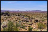 Steinige Landschaft bis zum Horizont