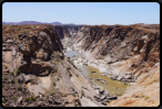 Blick vom Aussichtspunkt auf den Oranje River