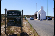 Das Langebaan-Gate zum West Coast Nationalpark